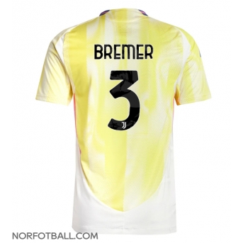 Billige Fotballdrakt Juventus Gleison Bremer #3 Replika Bortedrakt 2024-25 Kortermet